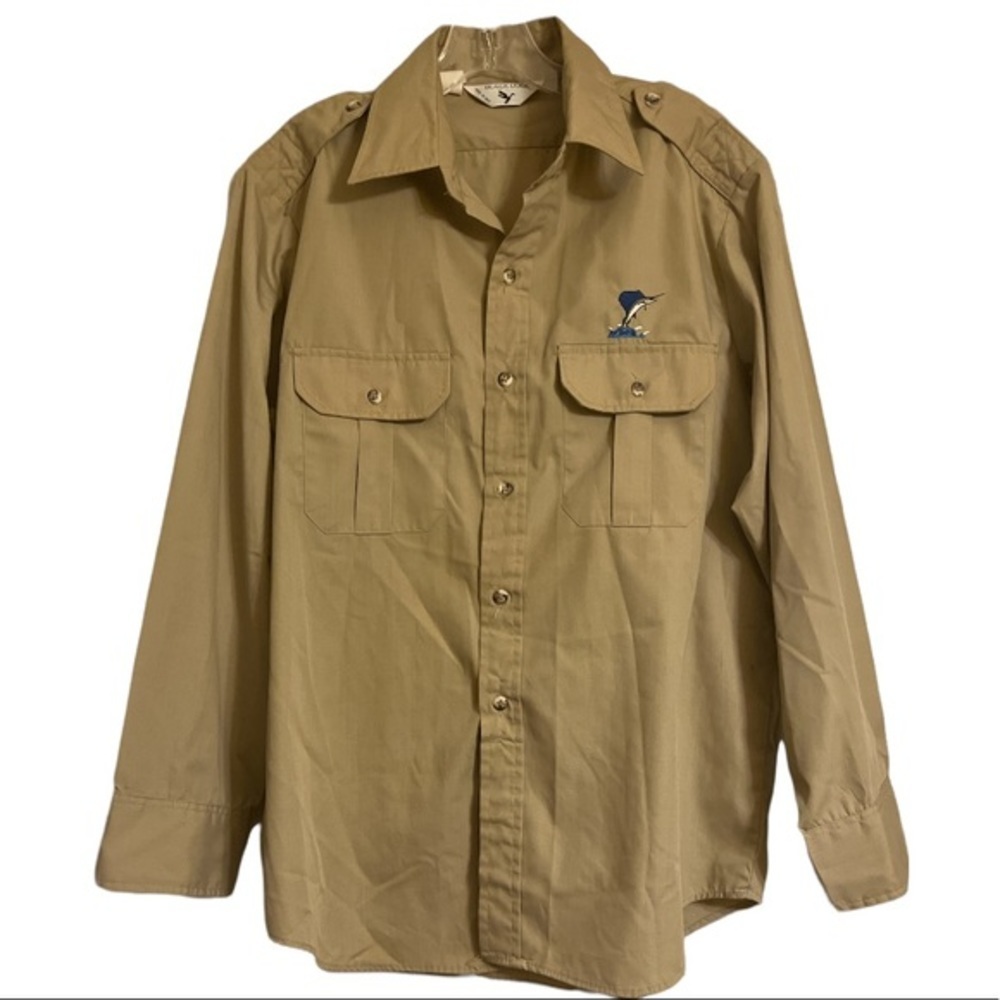 Black Duck Vintage Shirt made in USA buttonup Boy Scout Fishing Hunting